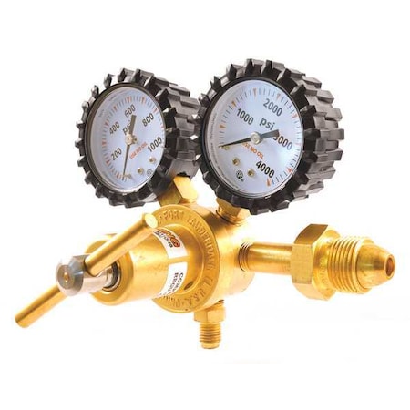 Specialty Gas Regulator, Nitrogen, Single Stage, CGA 580, 0.965