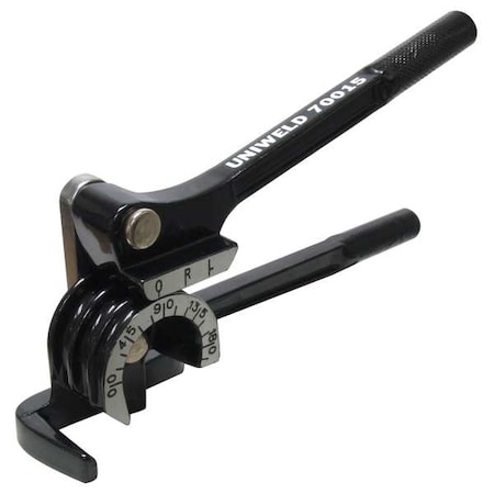 Tube Bender, 1/4, 5/16, 3/8 In, Soft Metals MPN:70015
