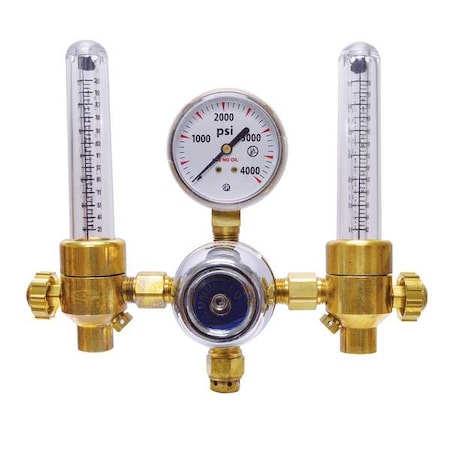 2 Gas Dualflowmeter Regulator Argon Helium MPN:DEF14