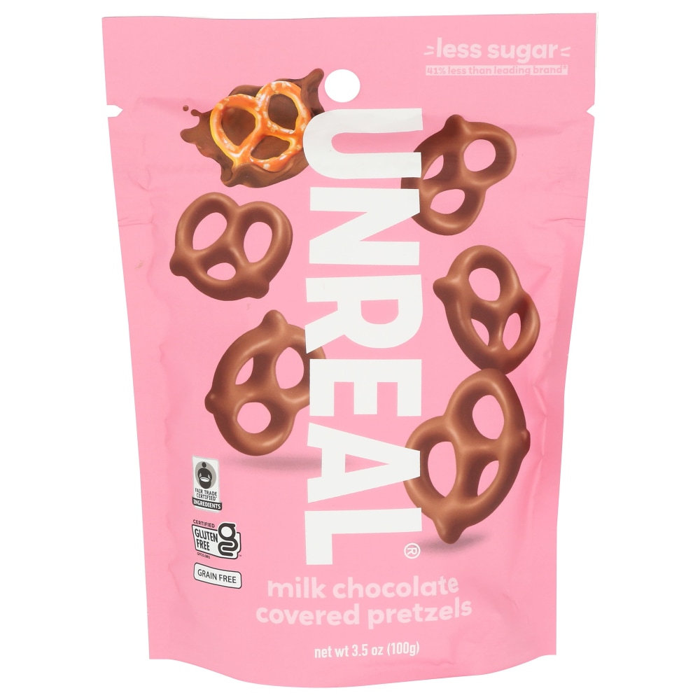 Unreal Milk Chocolate Pretzels, 3.5 Oz, Total Qty 6 MPN:2322