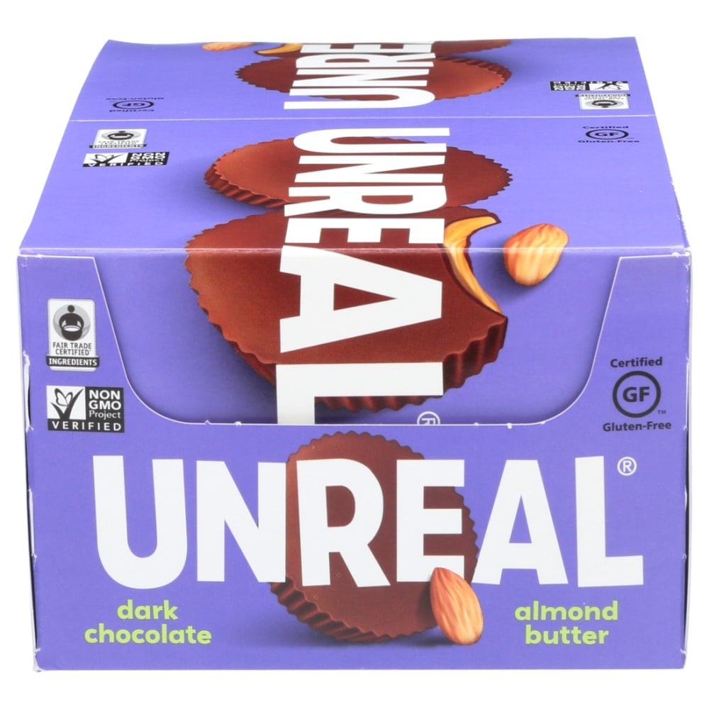 Unreal Dark Chocolate Almond Butter Cups, 0.53 Oz, Total Qty 40 MPN:125