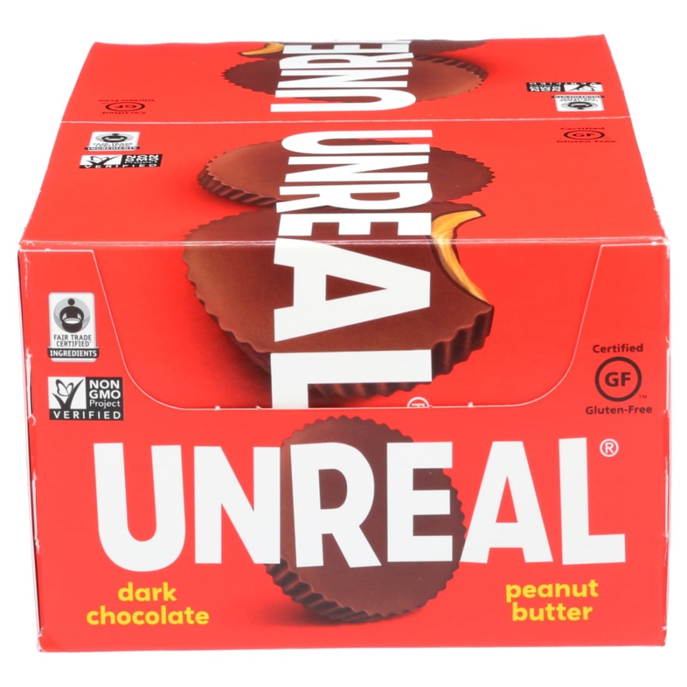 Unreal Dark Chocolate Peanut Butter Cups, 0.5 Oz, Total Qty 40 MPN:127