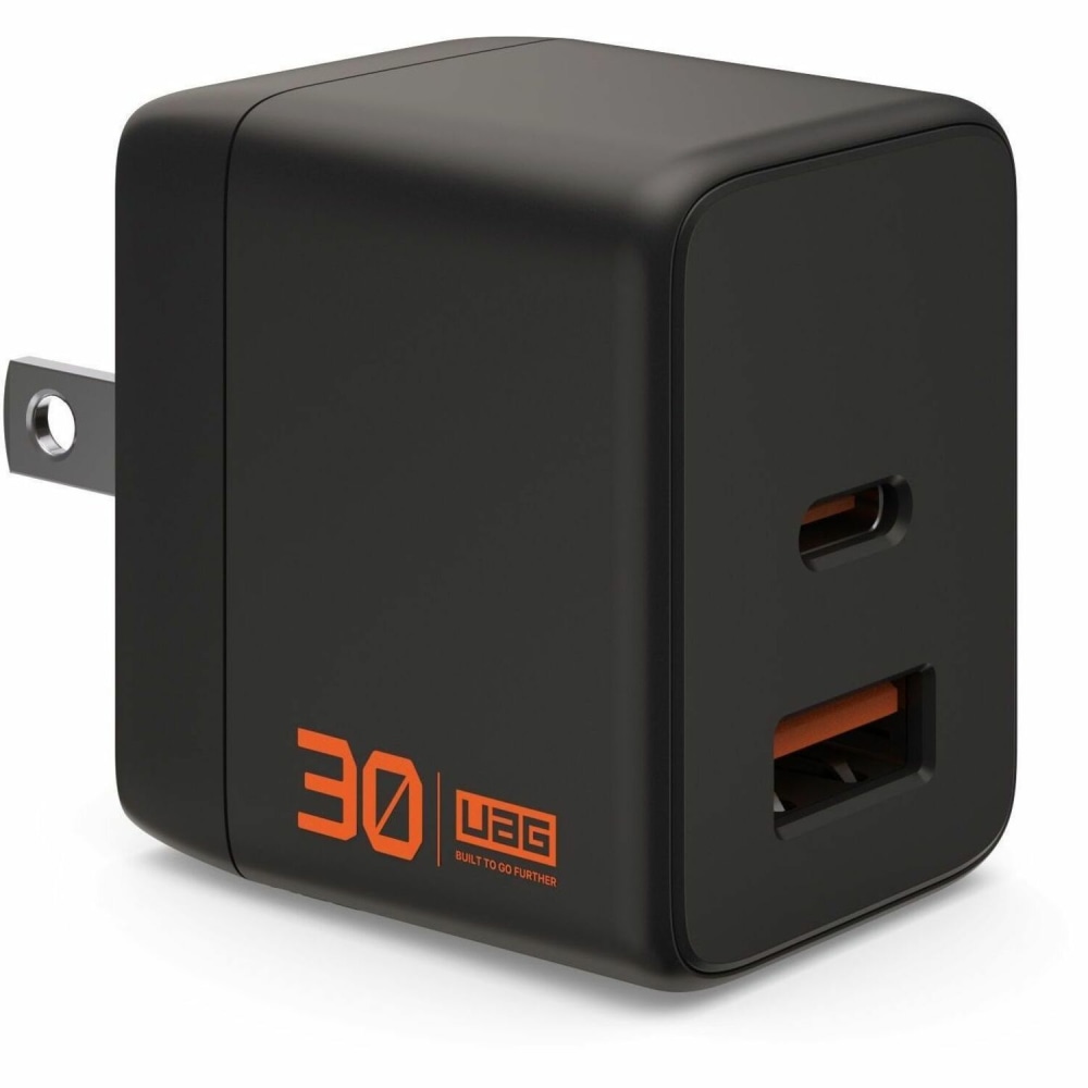 UAG SRGE (US) 30W 2 Port Wall Charger, Black, 9B443011V4040 MPN:9B443011V4040