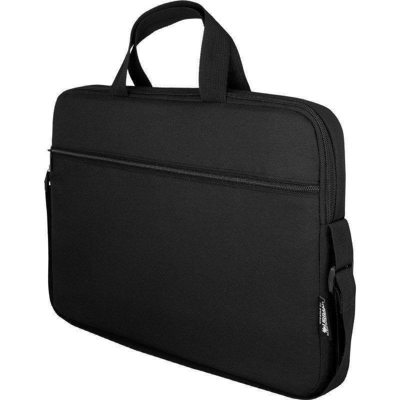 Urban Factory Nylee Polyester Carrying Case With 14in Laptop Pocket, 11-5/8inH x 14-13/16inW x 2inD, Black MPN:TLS14UF