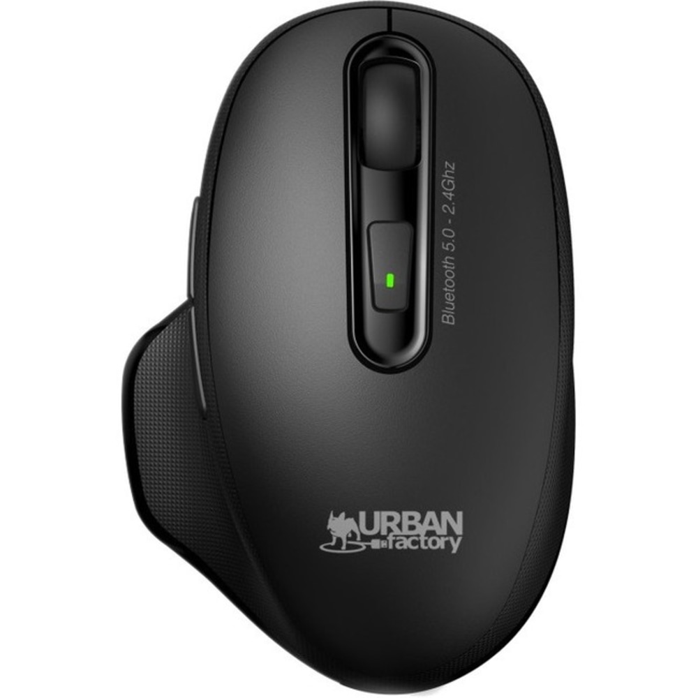 Urban Factory ONLEE Pro Dual Cordless Ergonomic Rechargeable Computer Mouse, Black, UBFBTM10UF MPN:BTM10UF