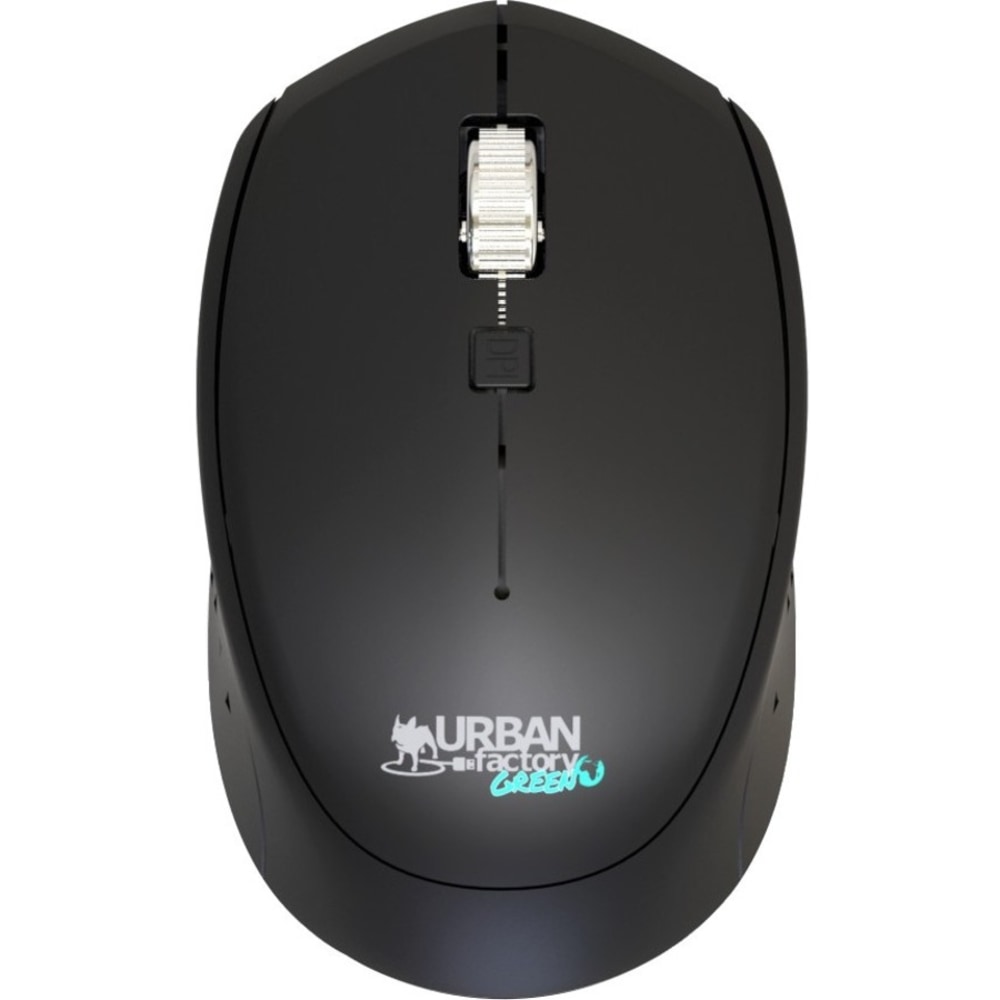 Urban Factory CYCLEE Wireless Computer Mouse, Compact, 30% Recycled, Black, GWM24UF MPN:GWM24UF