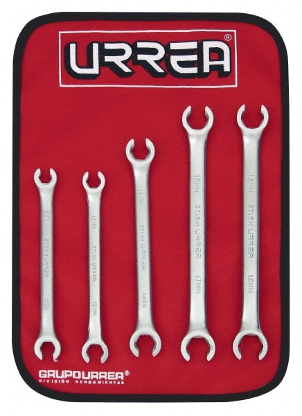 Flare Nut Wrench Set: 5 Pc, Metric MPN:3700M