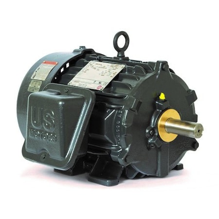 Three-Phase Motor, 1 1/2 HP, 182T Frame, 460V Voltage, 1, 175 Nameplate RPM 16 7/16 in Overall Length MPN:8D32P3C