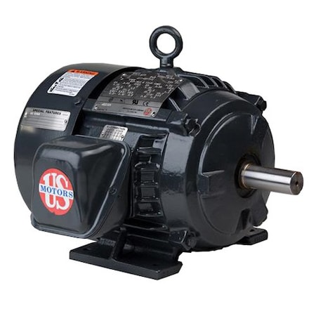 Three-Phase Motor, 10 HP, 284U Frame, 460V Voltage, 1, 185 Nameplate RPM 27 3/4 in Overall Length MPN:A10P3C