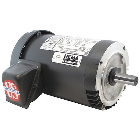 Three-Phase General Purpose Motor, 2 HP, 145TC Frame, 208-230/460V AC Voltage, 1750 Nameplate RPM MPN:U2P2DCR