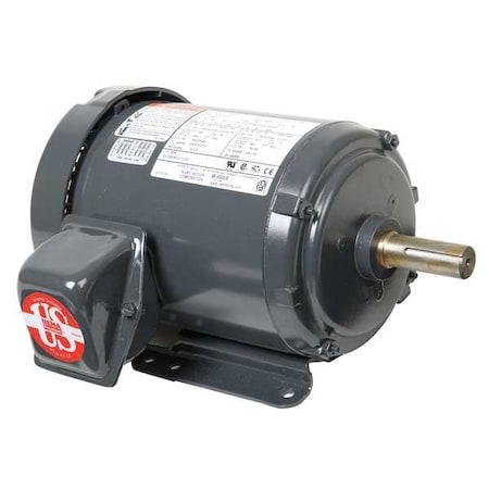 Three-Phase General Purpose Motor, 1 1/2 HP, 182T Frame, 208-230/460V AC Voltage, 1200 Nameplate RPM MPN:U32P3D