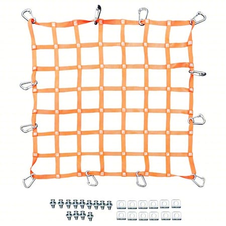 Safety Netting System, Orange, 4 ft L MPN:HNCSSN-B-44