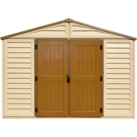 DuraMax WoodBridge Vinyl Storage Shed 40224 10-11/16'W x 10-11/16'D x 7-5/8'H Includes Foundation 40224