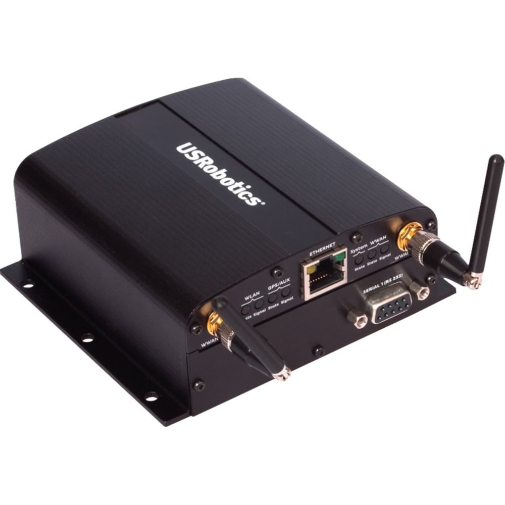 U.S. Robotics Courier Cellular Modem/Wireless Router - 3G - HSPA+, HSUPA, HSDPA, UMTS, EDGE, GPRS, EVDO - 2 x Antenna(2 x External) - 1 x Network Port - Fast Ethernet - VPN Supported - Desktop MPN:USR3510