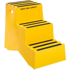 3 Step Plastic Step Stand - Yellow 20