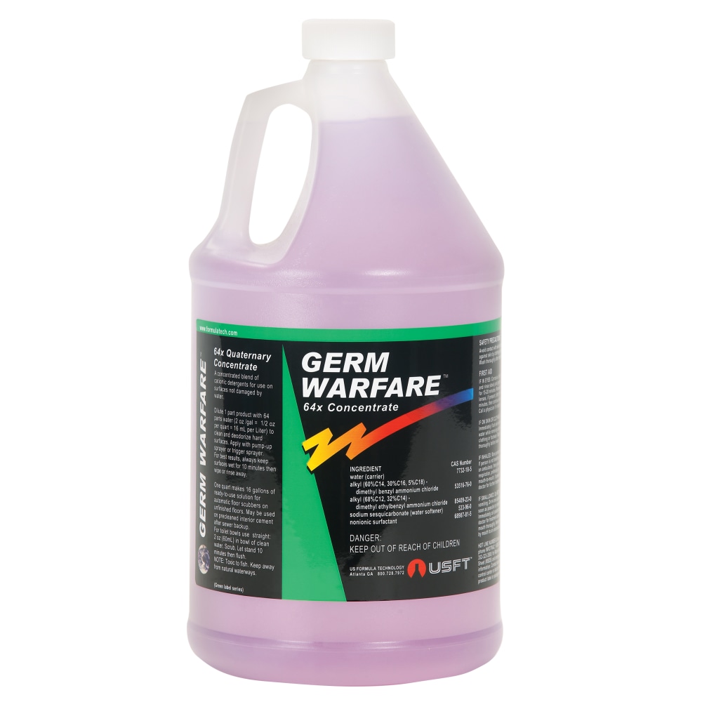 Bare Ground Quaternary Cleaner, 128 Oz MPN:GERM WARFARE