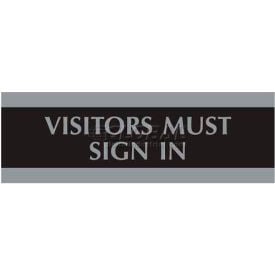 U.S. Stamp & Sign Century Sign 4763 VISITORS MUST SIGN IN 9