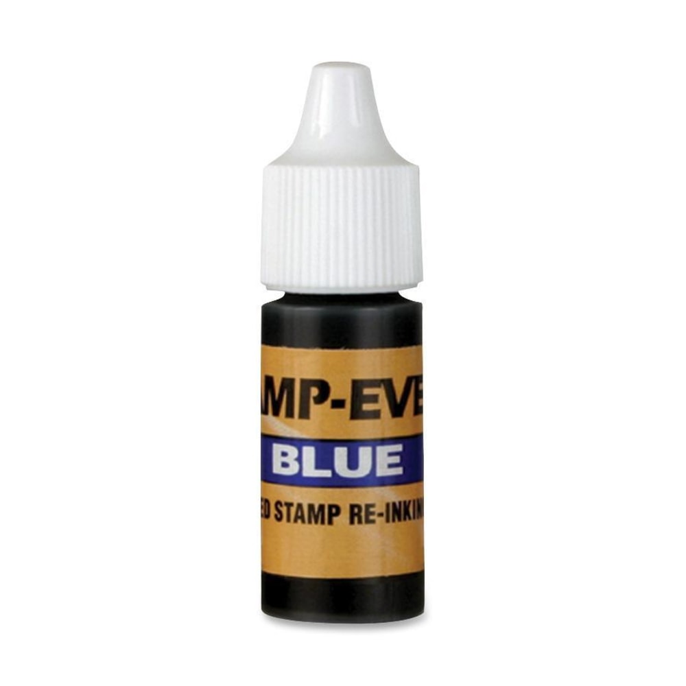 Stamp-Ever Pre-inked Stamp Ink Refill - 1 Each - Blue Ink - 0.24 fl oz - Plastic MPN:IB61