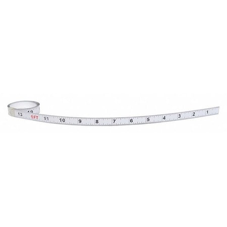 72 in Adhesive Tape Measure, 1/2 in Blade MPN:50010