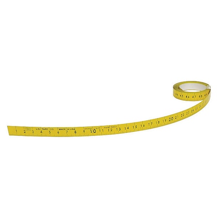 120 in Adhesive Tape Measure, 1/2 in Blade MPN:50021