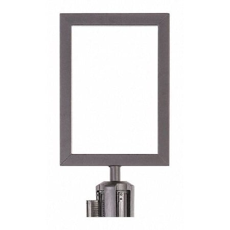 Steel Frame Sign Holder, Matte, Black MPN:U2507