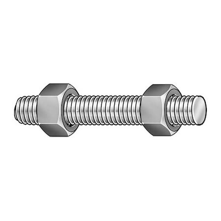 Threaded Stud, Fluoropolymer Coated, 4 PK MPN:B7-.875-7