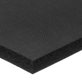 Black Silicone Foam With High Temp Adhesive - 1/2