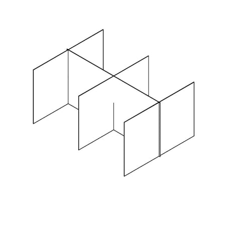 Clear Compartment Divider, 1/4
