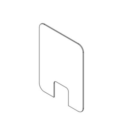 Clear Sneeze Guard - 1/4