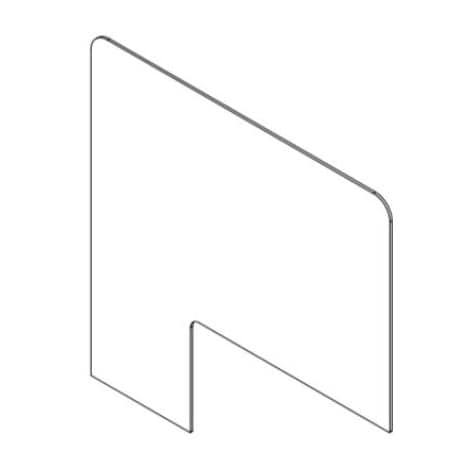 Clear Sneeze Guard - 1/4