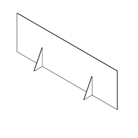 Clear Plastic Dividers w/Square Corners - 1/4