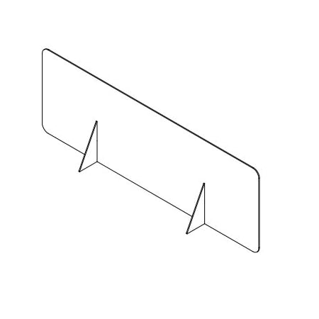 Clear Plastic Dividers w/Round Corners - 1/4