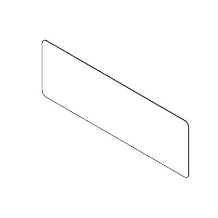 Clear Plastic Dividers w/Round Corners - 1/4
