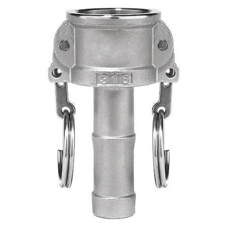 Cam and Groove Fitting, 304SS, C, 1