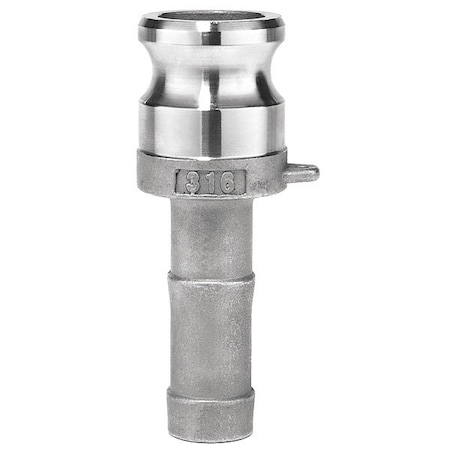 Cam and Groove Fitting, 304SS, E, 1/2