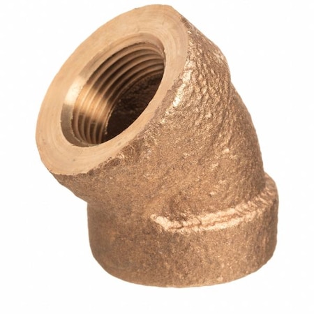 45 Degrees Elbow Brass Brass Class 250 Pipe Fittings, 2 in Female NPT X 2 in Female NPT MPN:ZUSA-PF-15513
