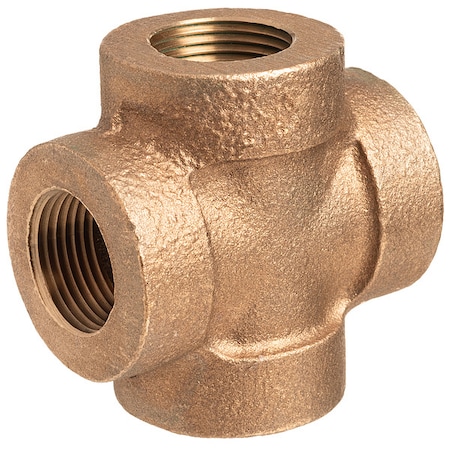 Cross Brass Brass Class 250 Pipe Fittings, 2 in Female NPT X 2 in Female NPT MPN:ZUSA-PF-15534