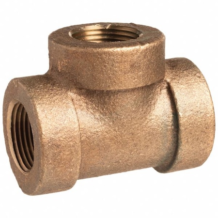 Tee Brass Brass Class 250 Pipe Fittings, 1 1/4 in Female NPT X 1 1/4 in Female NPT MPN:ZUSA-PF-15544
