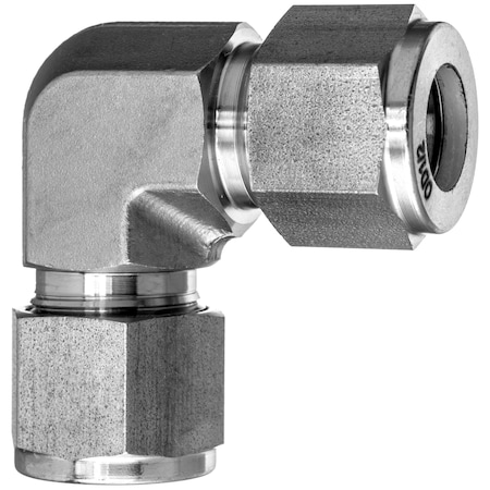 37 Deg Flared Fitting - 316SS - 90 Deg Elbow Connector - 1/4