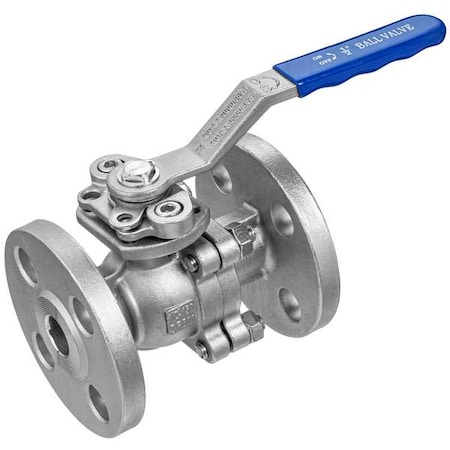 Manual 2-Way Ball Valve, Flange, 316 SS MPN:ZUSA-VLV-180
