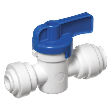 Manual 2-Way Ball Valve, Push, Acetal MPN:ZUSA-VLV-73