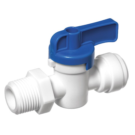 Manual 2-Way Ball Valve, PushxNPT, Acetal MPN:ZUSA-VLV-80