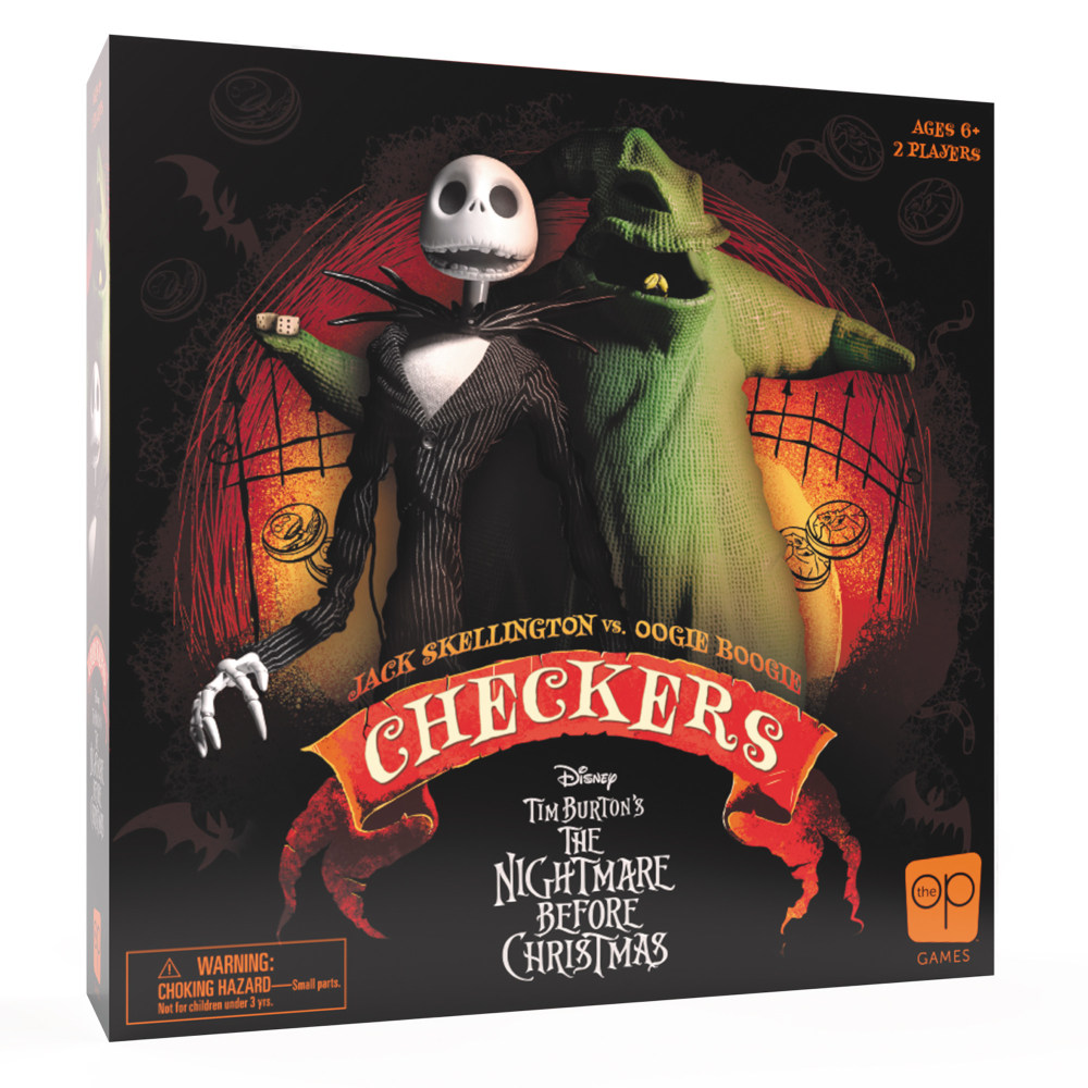 USAopoly Checkers Game, Disney Tim Burton The Nightmare Before Christmas, Grades 3 To 12 MPN:USACK004261