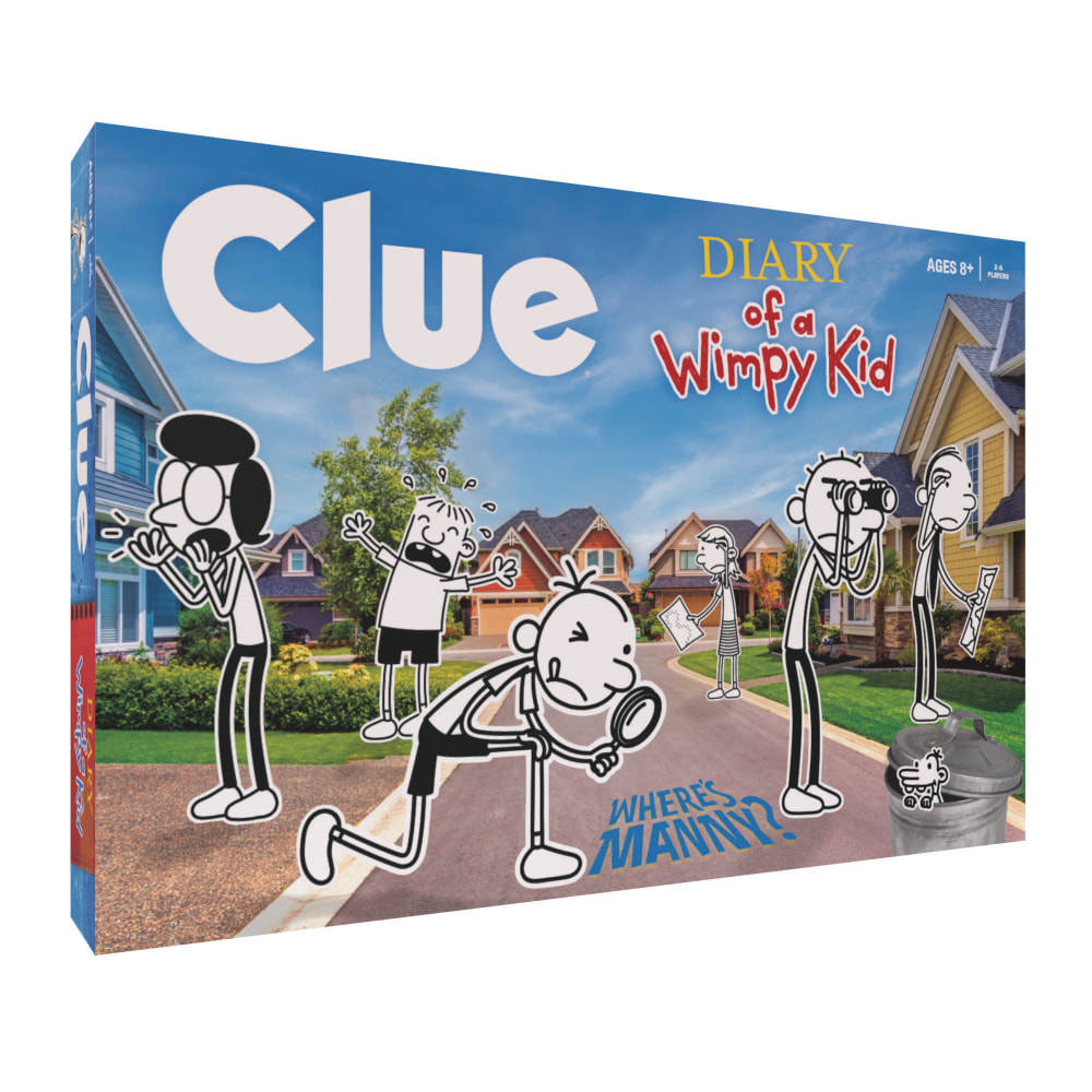 USAopoly CLUE Diary of a Wimpy Kid Game, Grades 3 To 12 MPN:USACL165842