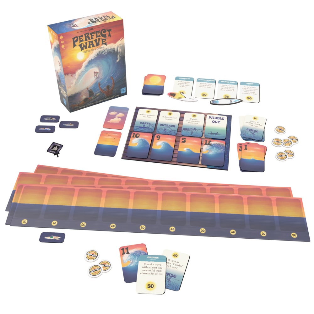 USAopoly The Perfect Wave Surfing Themed Light Strategy Card Game MPN:USAHB158811