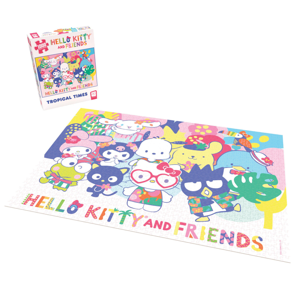 USAopoly Hello Kitty and Friends 1000-Piece Puzzle, 19in x 27in, Tropical Times, Grades 3 To 12 MPN:USAPZ075834