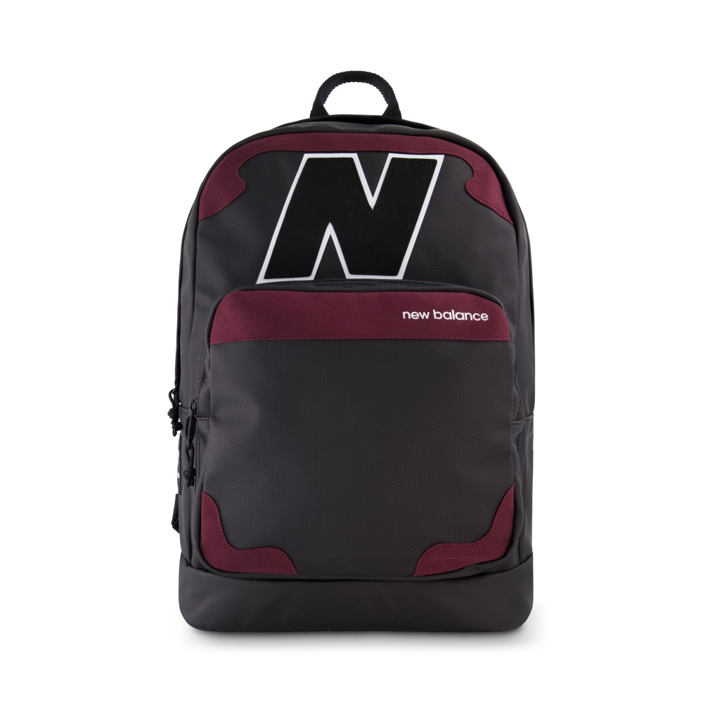 New Balance Legacy Backpack With 14in Laptop Pocket, Black/Red MPN:LAB21013-006