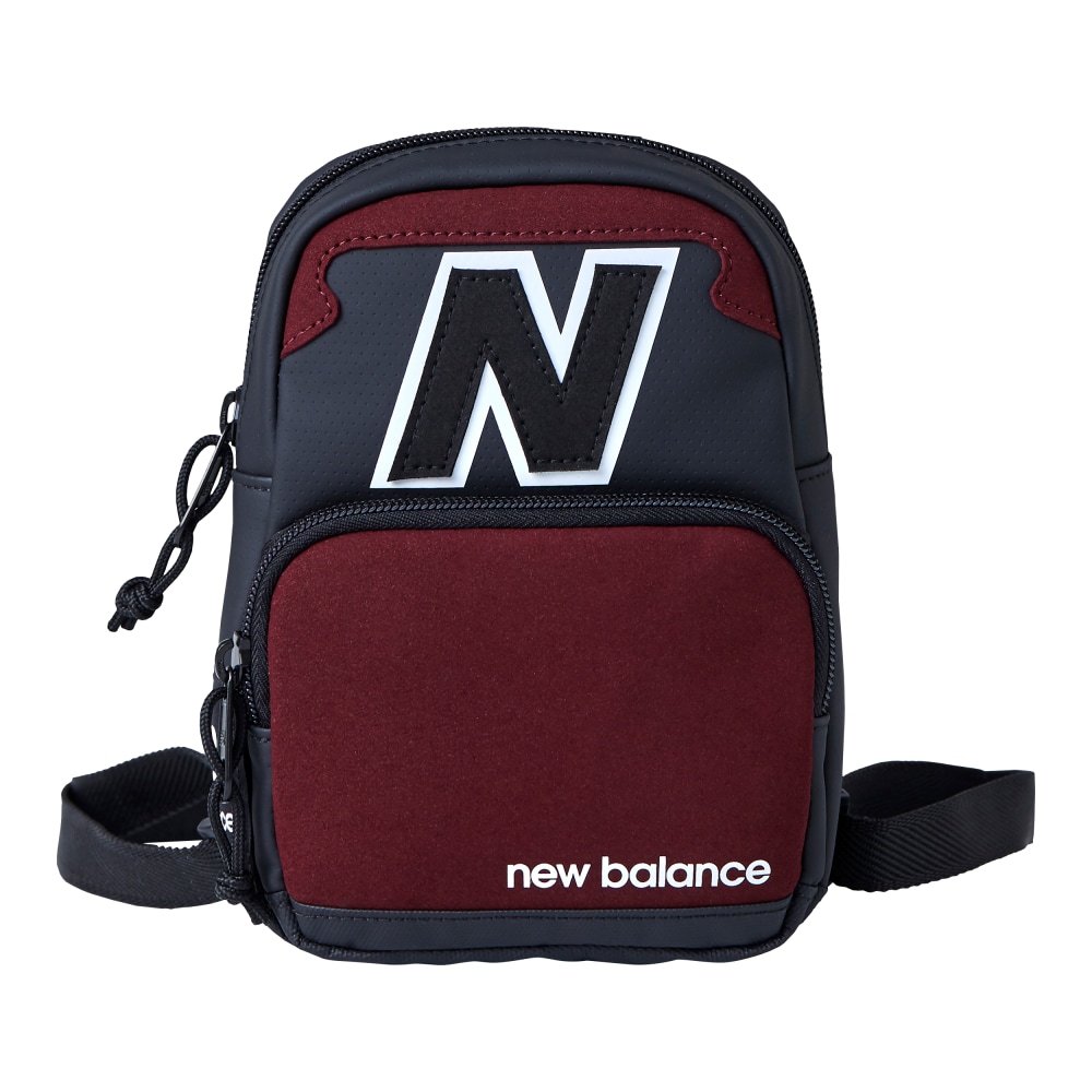 New Balance Legacy Micro Backpack, 7-1/8inH x 16-15/16inW x 2-1/4inD, Black/Red MPN:LAB23029-006