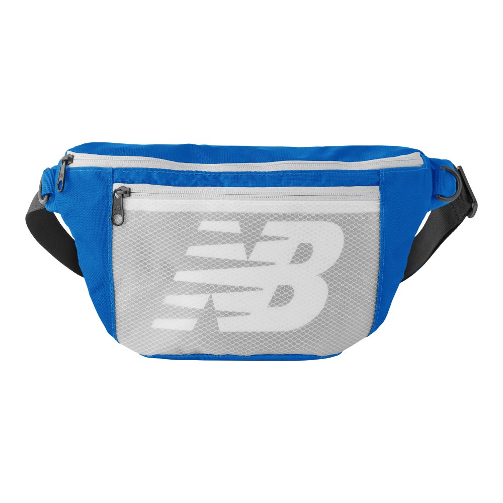New Balance Core Performance Large Waist Bag, 8-5/16inH x 15-3/4inW x 4-5/16inD, Blue MPN:LAB21021-400