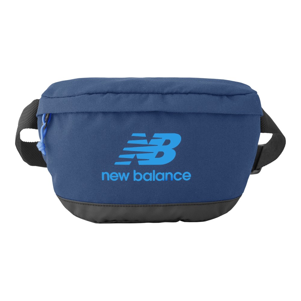 New Balance Athletics Waist Bag, 6-3/4inH x 10-7/16inW x 2-13/16inD, Blue MPN:LAB23003-400